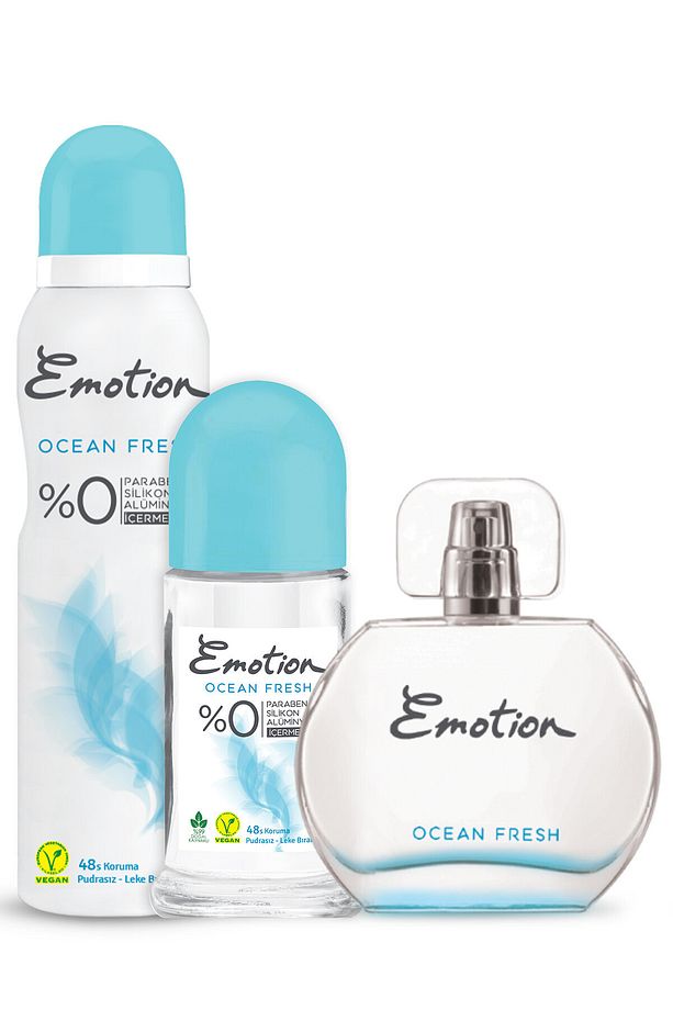 Ocean Fresh Edt Parfüm 50ml & Roll on 50ml & Deodorant 150Ml - 1