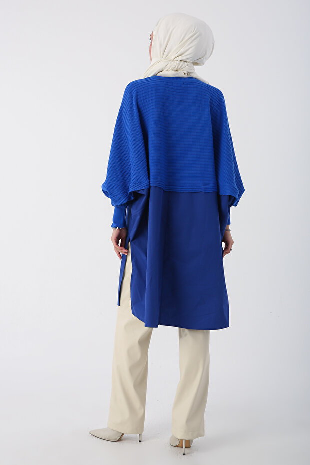 Saks Woven Garnish Knitwear Tunika - 4