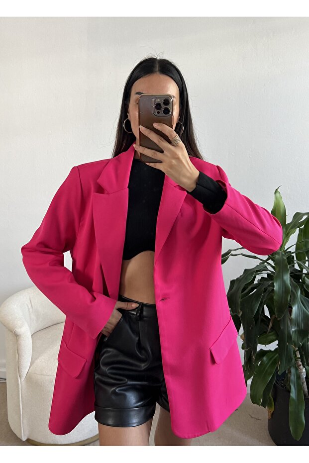 سترة فوشيا كبيرة الحجم 24022 - 3