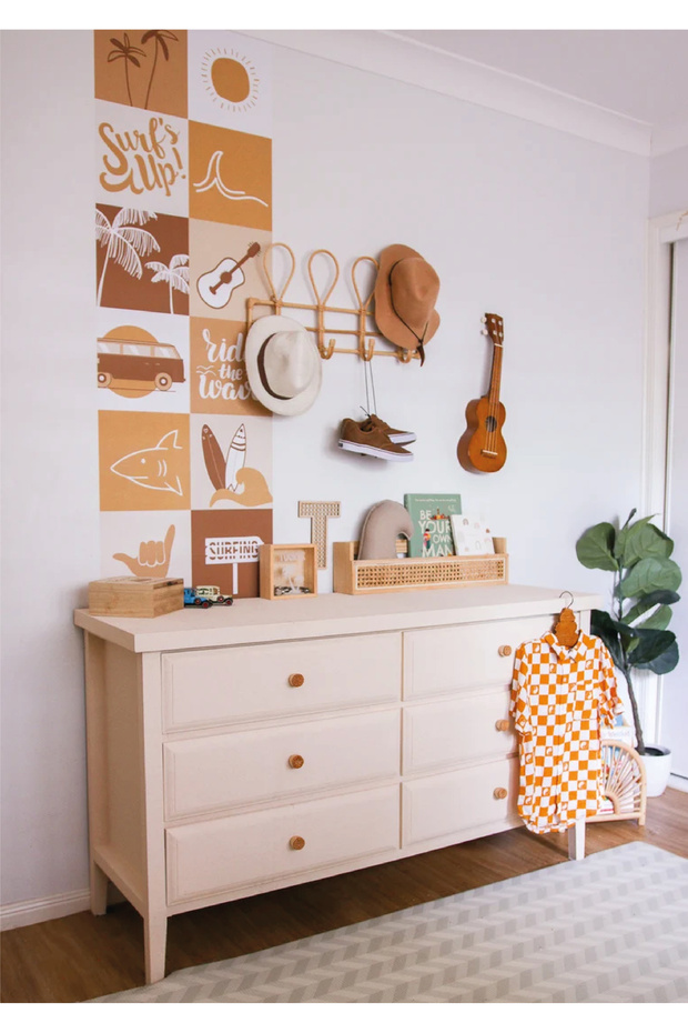 Plaj Şeridi Duvar Stickeri - 1