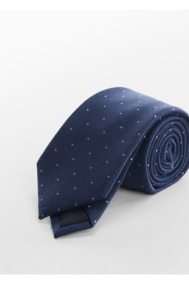 Mikro Puantiyeli Biçimli Kravat - 1