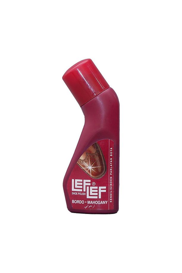 Bağcık + Nuri Leflef Bordo Deri Likit Ayakkabı Bakım Boyası Süngerli 75 ML Set - 3
