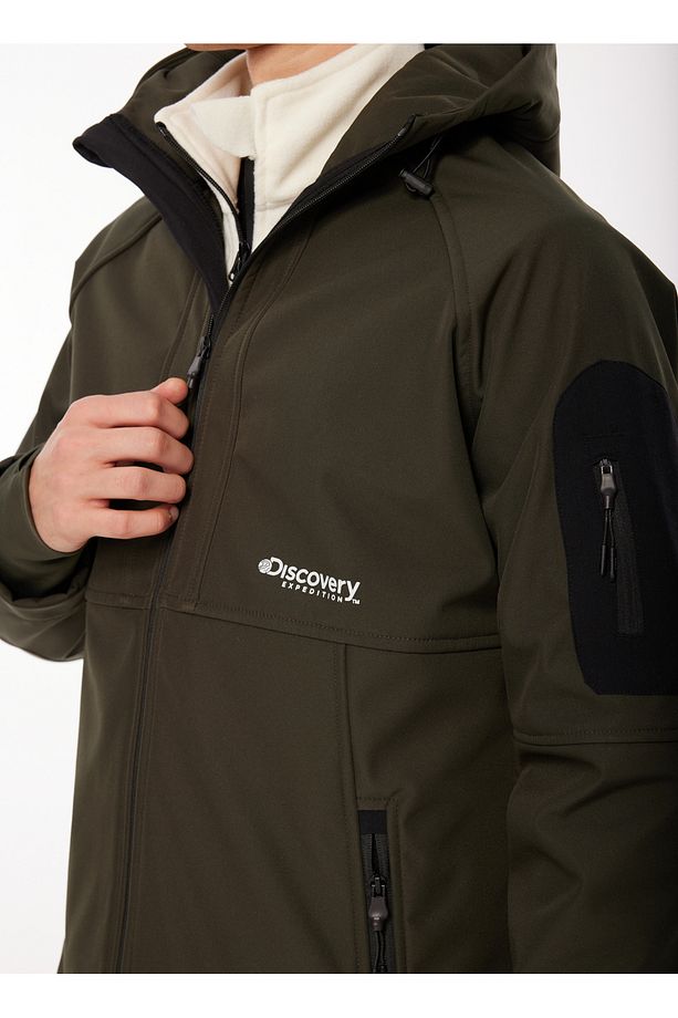 Haki Erkek Kapüşonlu Sweatmont D3WM-SWT19 - 3