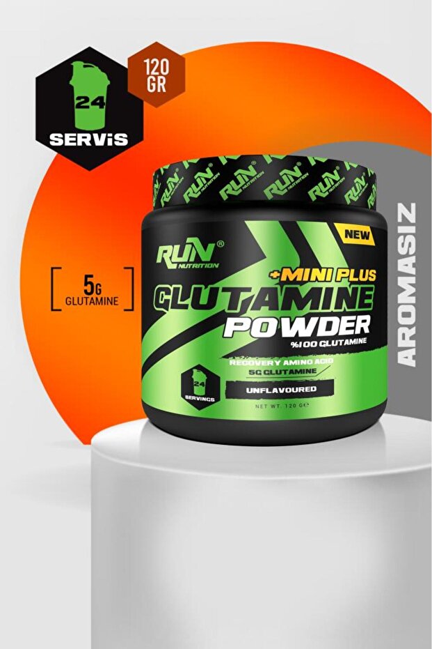 Glutamine Mini Plus - 120g - 24 Servis - Aromasız - 1
