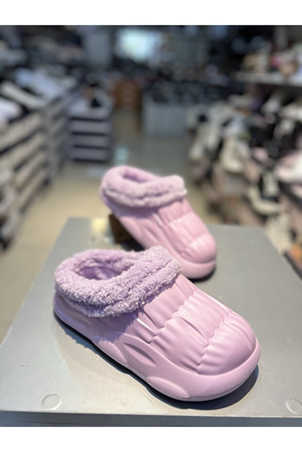 Eva Taban Yünlü Kadın Ev Terlik - 2