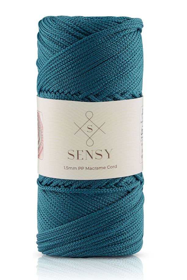 1.5 Mm - 100 gr Polyester Makrome Ipi Petrol Mavisi 150 M Polyester Makrome Ip Supla Ip Ve Çanta Ip - 1