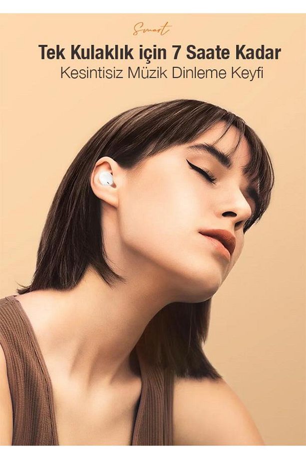 Bluetooth Vers.5.3 Transparan Kapaklı 300mah Bataryalı Bluetooth Kulaklık Kulakiçi Bluetooth - 2