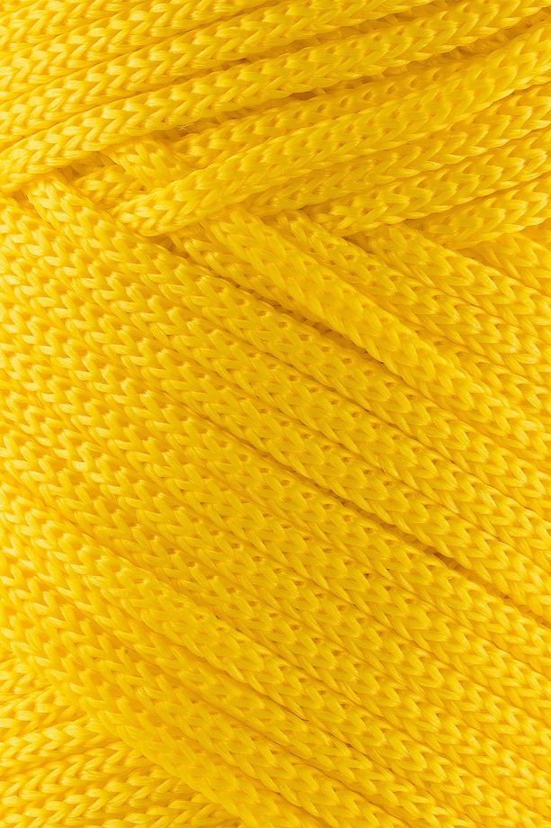 3 Mm - 250 gr Polyester Makrome Ipi Sarı 120 M Polyester Makrome Ip Supla Ip Ve Çanta Ipliği - 3