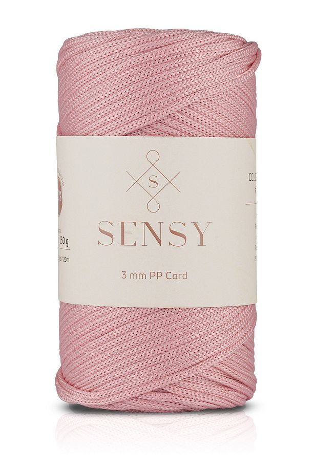 3 Mm - 250 gr Polyester Makrome Ipi Pembe 120 M Polyester Makrome Ip Supla Ip Ve Çanta Ipliği - 1