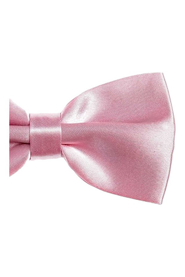 Men's Solid Color Satin Bow Tie - 3