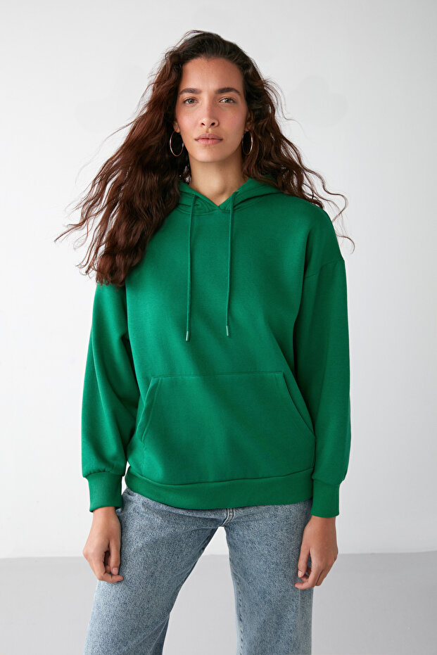 Ida Basic Oversize Tekli Sweatshirt - 5