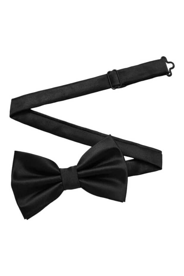 ربطة عنق رجالية من الساتان - لون خالص - 3