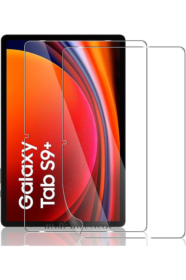 Samsung Galaxy Tab S9 + Plus Tablet Ekran Koruyucu Cam Nano Esnek Kırılmaz Tam Kaplar - 1