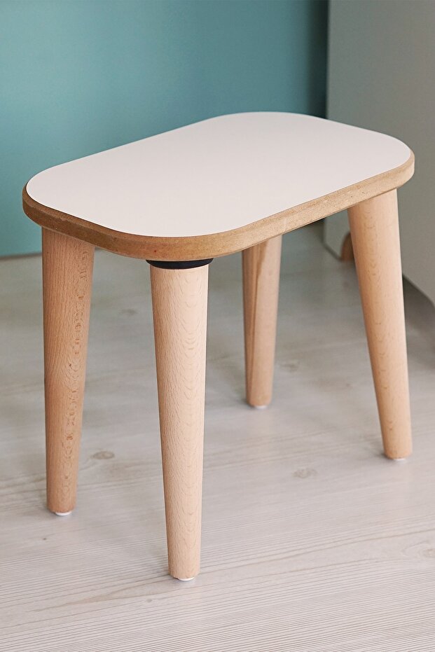 Miyuhome Ahşap Ayak Tabure - 1