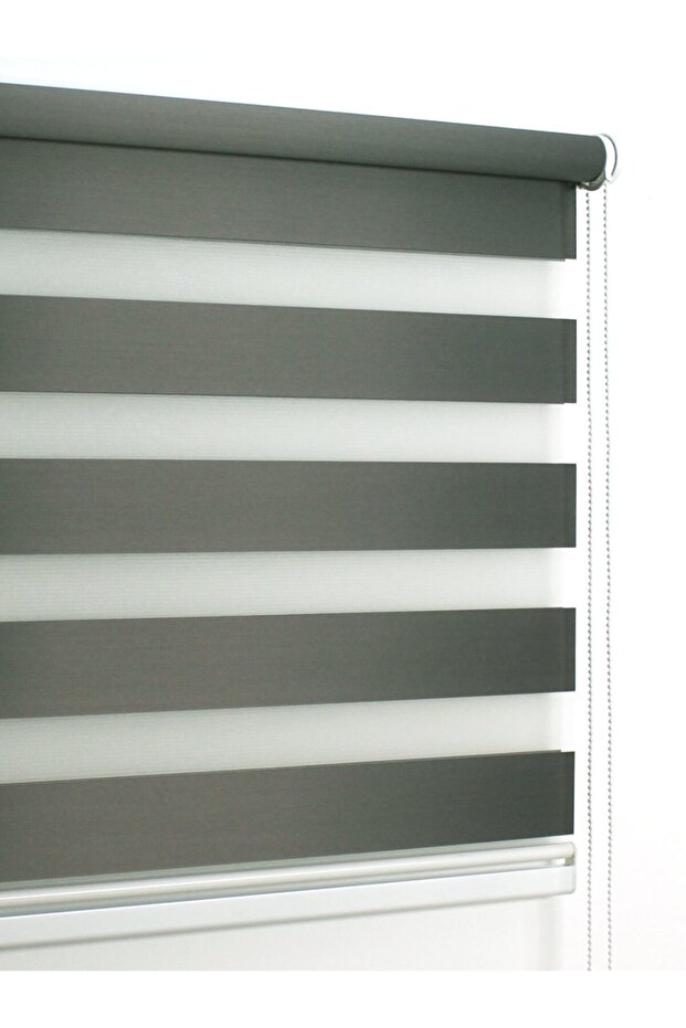 Antrasit Gri Eko Zebra Stor Perde