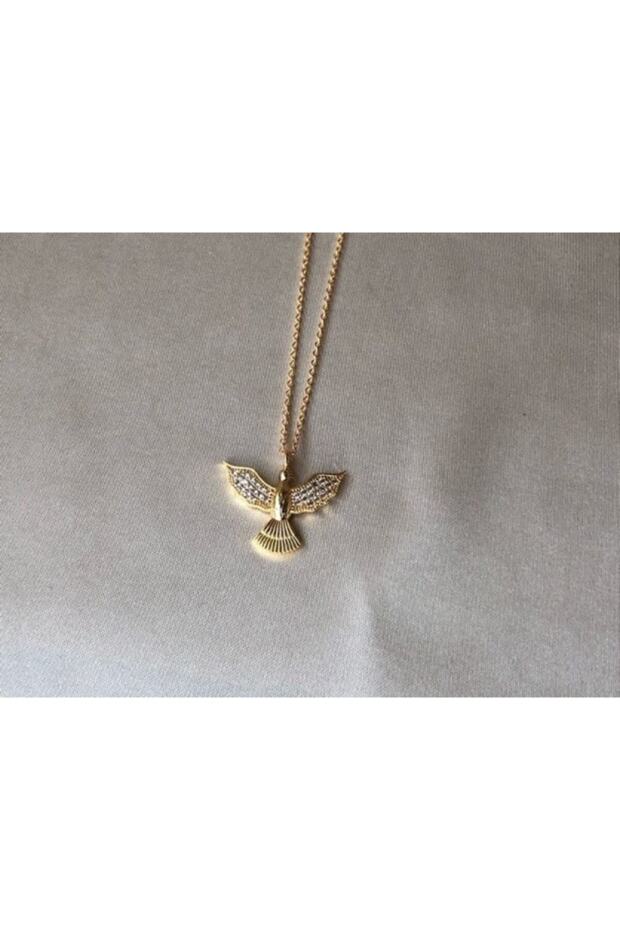Zircon Gold Phoenix Necklace