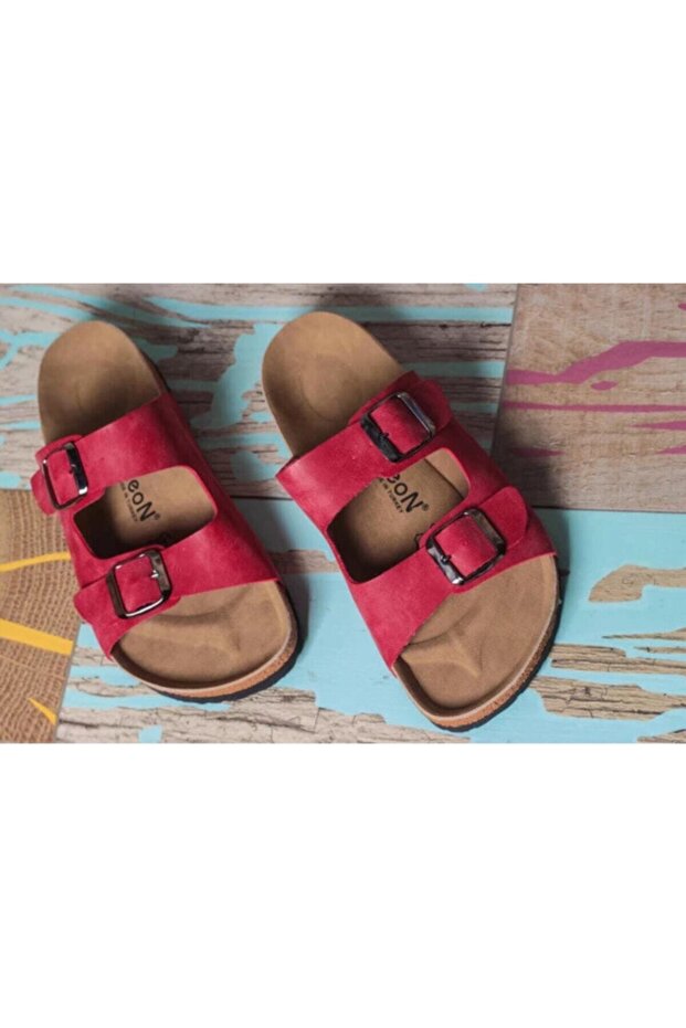 Unisex Red Anatomical 7001 Orthopedic Daily Slippers
