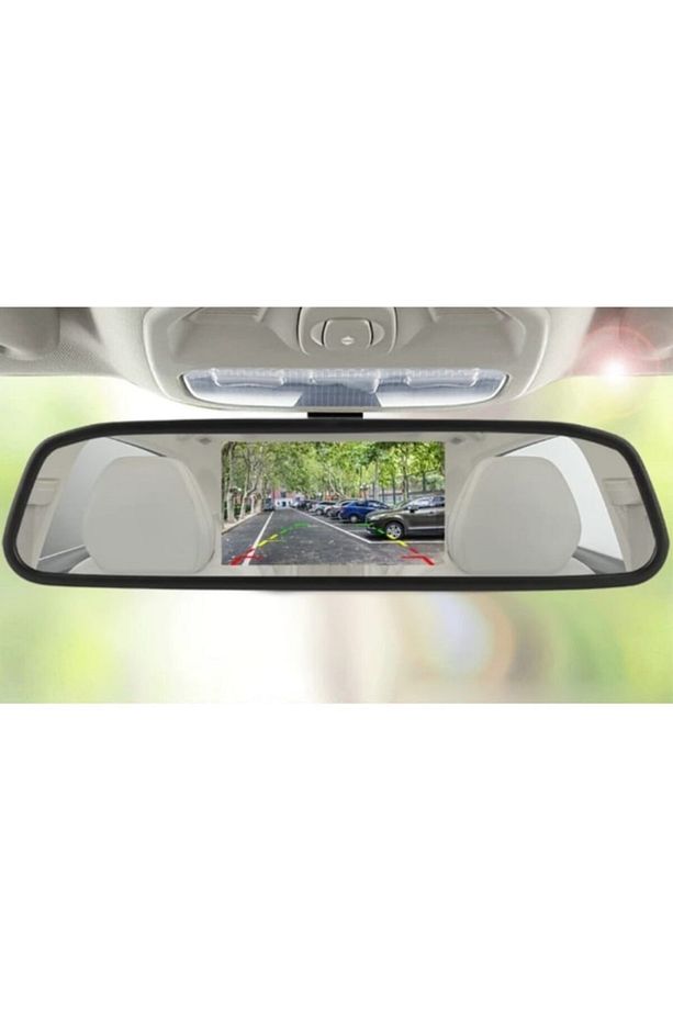 Kameralı Park Sensörü 4.3 '' Ayna Ekranlı Siyah Sensör Full Set - 4