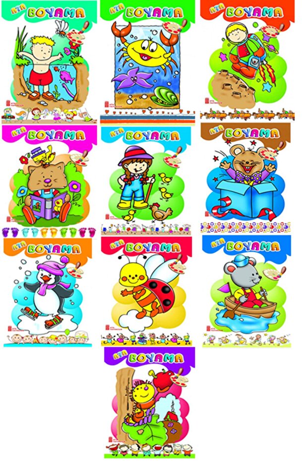 Ata Broadcasts Thick Painting Set of 10