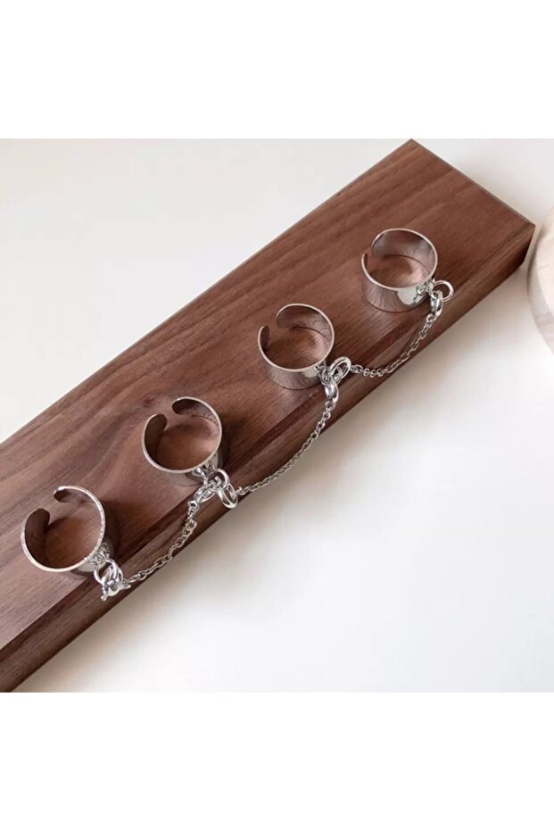 القوطية الشرير أربعة أصابع حلقة قابلة للتعديل - 6