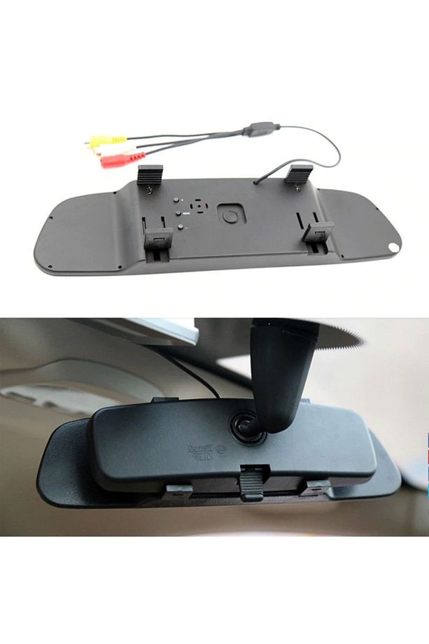 Kameralı Park Sensörü 4.3 '' Ayna Ekranlı Beyaz Sensör Full Set - 6