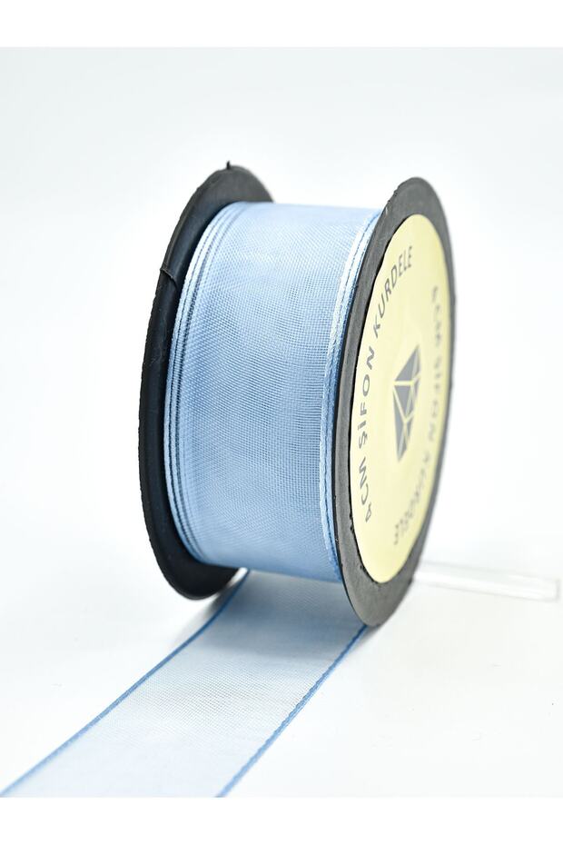 Mavi Şifon Kurdele (4cm-20m) - 1