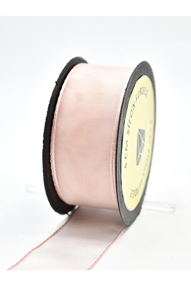 Salmon Chiffon Ribbon 4cm-20m