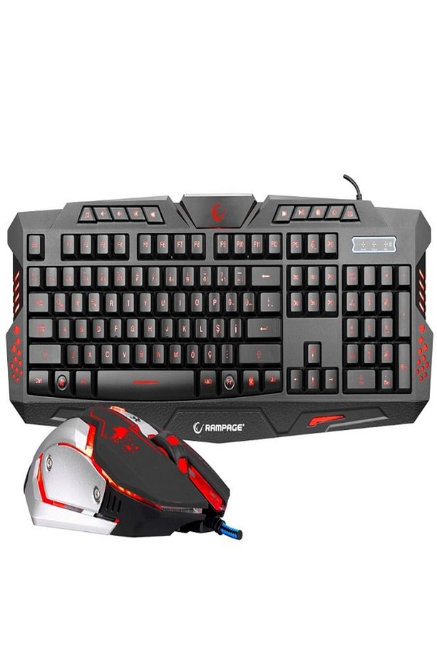 Km-r77 Siyah Usb 3 Farklı Ledli Gaming Q Multimedia Klavye Mouse Set - 6