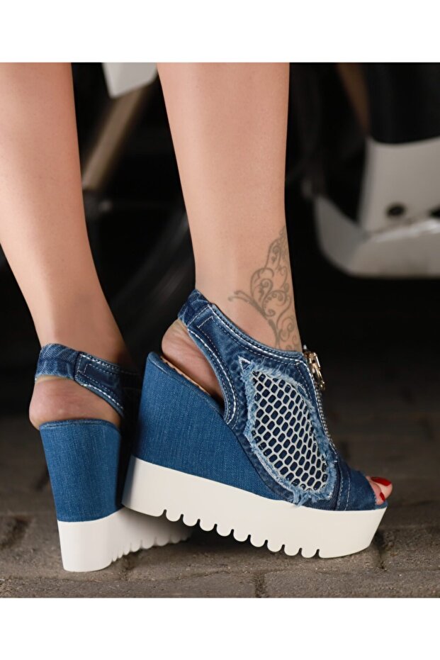 Kadın Kot Sandalet - 3