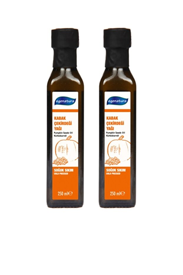 Pumpkin Seed Oil 2X250 ml - Cold Pressed & Glass Bottle