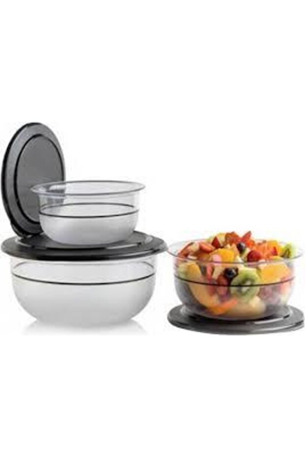 Kristalin Servis 2'li Set Siyah - 5