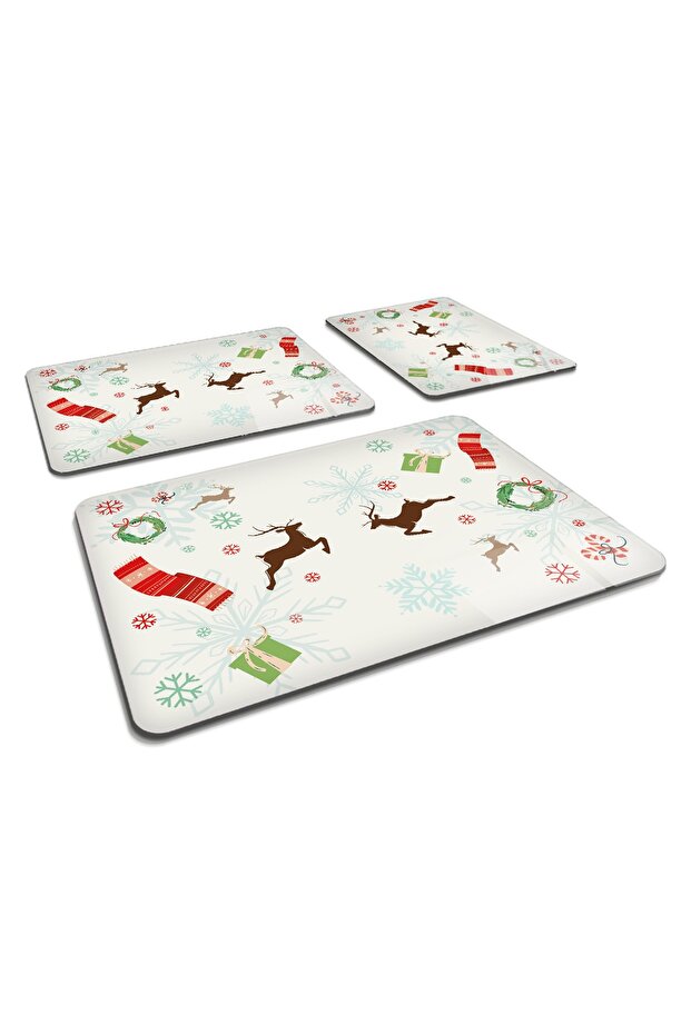 Set of 3 New Year's Themed| Glass Cutting Board - Glass Cutting Table