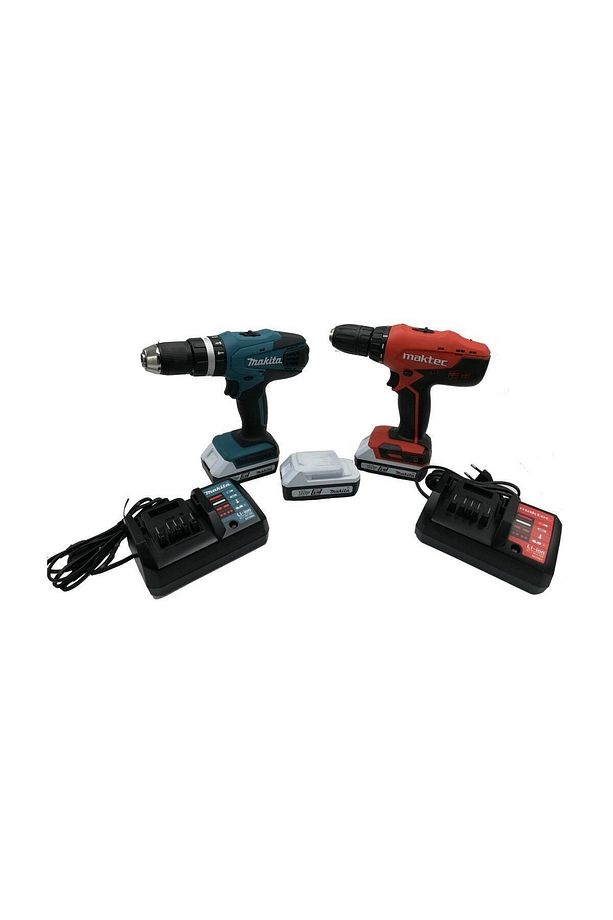 18 Volt Şarjlı Matkap Set HP457DWE3 3 Akülü Vidalama - 1