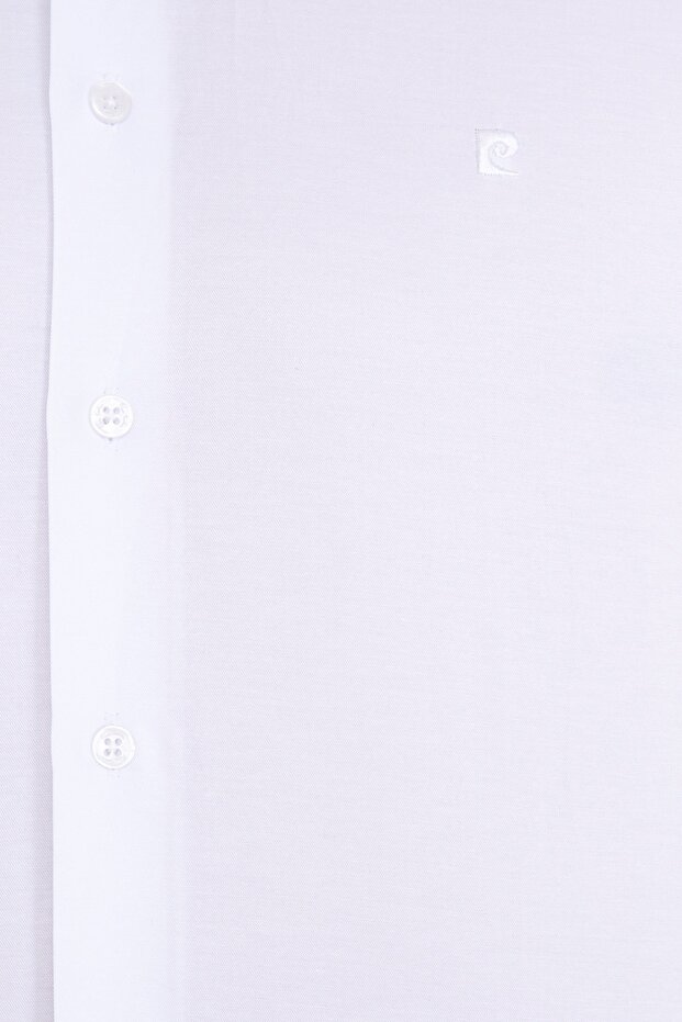Beyaz Slim Fit Basic Gömlek - 5