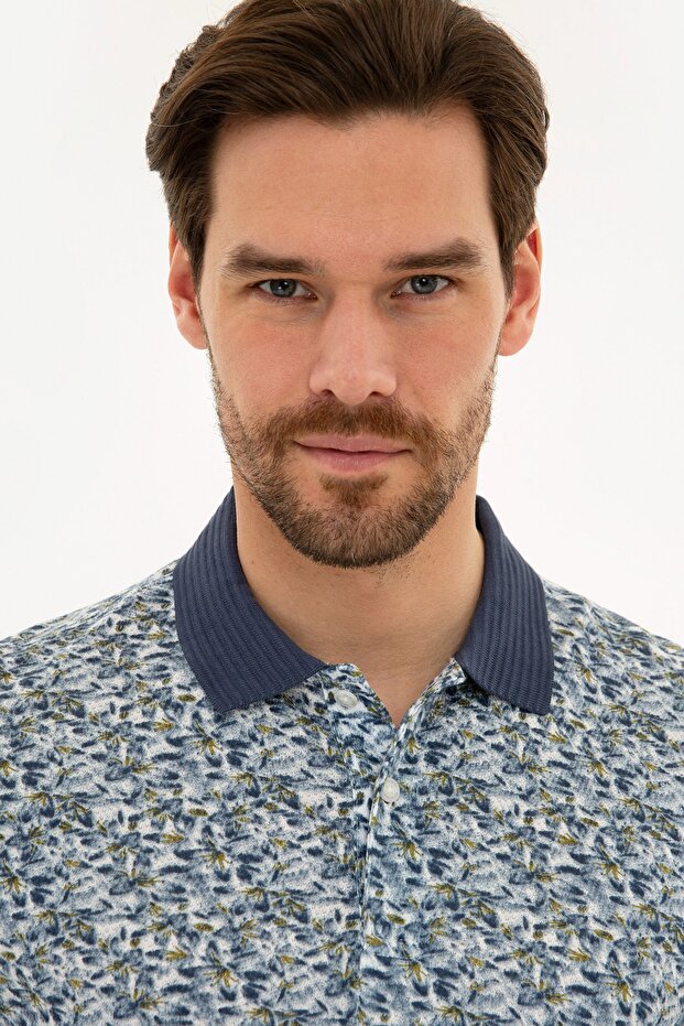 Dark Gray Slim Fit Polo Neck T-Shirt