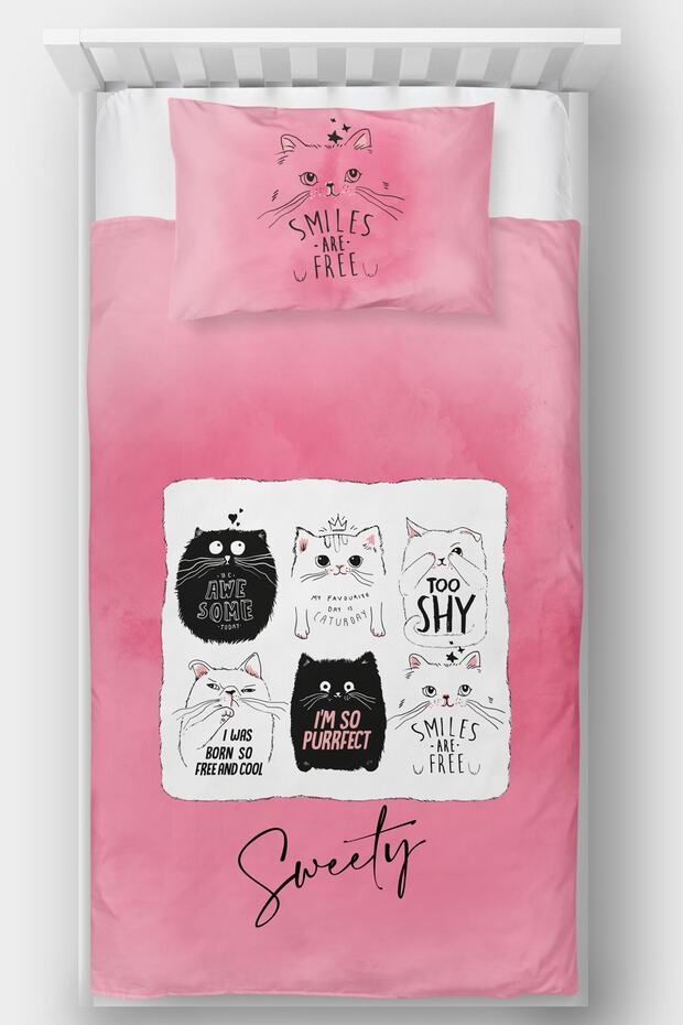 Single Bedspread Cats