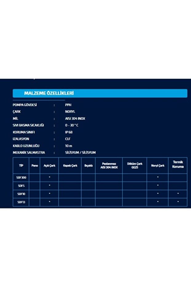 Sdf 10 Drenaj Dalgıç Su Pompası - 3