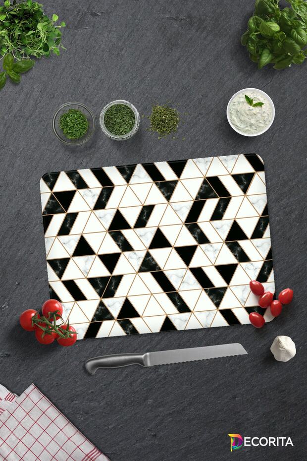 Black Gold | Glass Cutting Board - Glass Cutting Board | 30cm X 40cm
