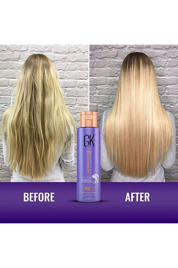 Gkhair Global Keratinmiami Bombshell Sarı Ve Boyalı Saçlara Keratin 280 ml Ph Şampuan 300ml - 5