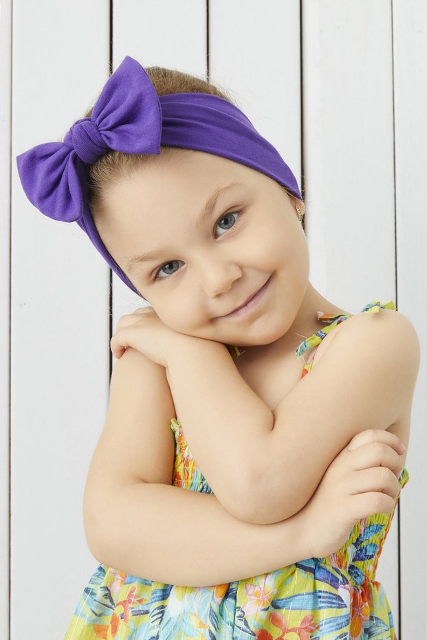 Handmade Soft Bow Tied Natural Cotton Combed Baby Kids Girls Bandana Best Of Series