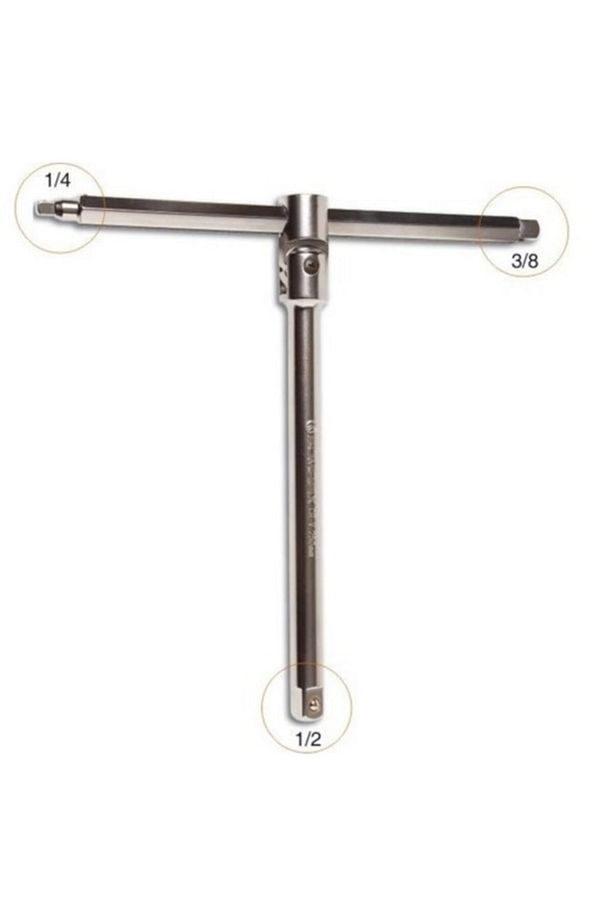 Somafix 3 Fonksiyonlu Mafsallı Lokma Cırcır Kolu 1/4-3/8-1/2 Uzat - 1