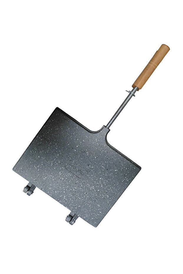 - Iç Dış Granit Ocak Üstü El Tost Makinesi - Kamp Granit Tost Izgara (23x17cm) - 1