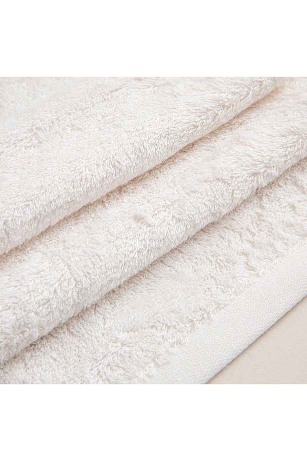 Solid Banyo Havlusu 85x150 Cm Ekru - 5