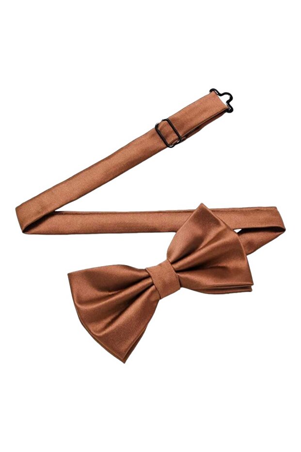 ربطة عنق من الساتان بلون سادة للرجال - 6