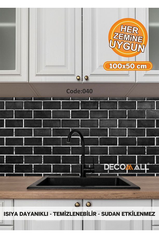 40 Code YAPIŞKANLI DESENLİ FOLYO DUVAR DOLAP MUTFAK TEZGAH ARASI FOLYO KAPLAMA(50x100cm) - 1