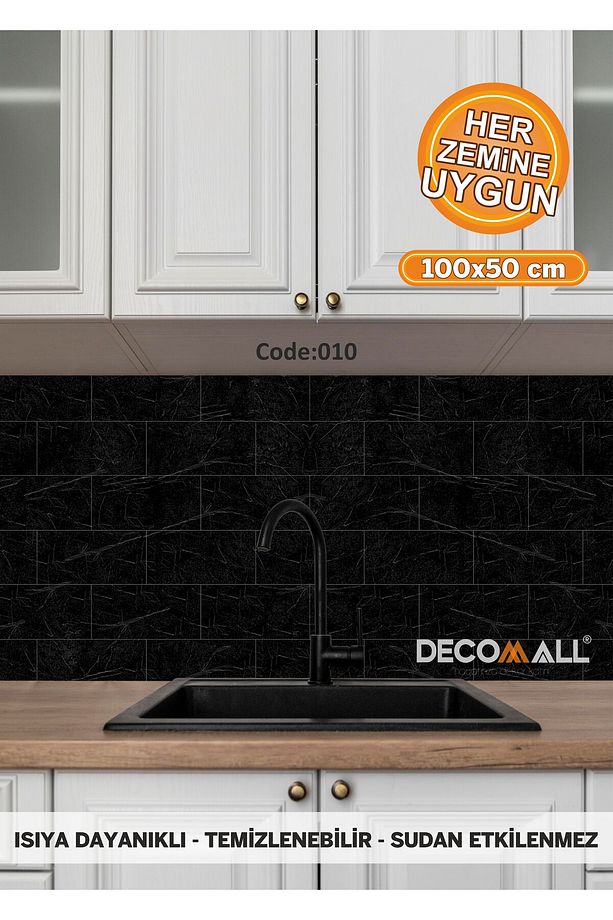 10 Code YAPIŞKANLI DESENLİ FOLYO DUVAR DOLAP MUTFAK TEZGAH ARASI FOLYO KAPLAMA(50x100cm) - 1