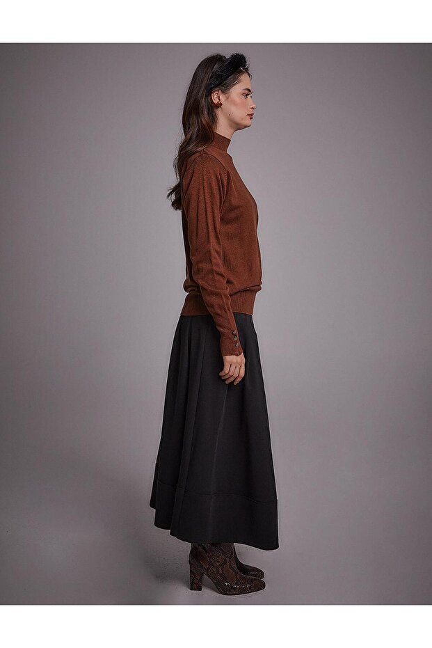 Basic Triko Bluz - 5