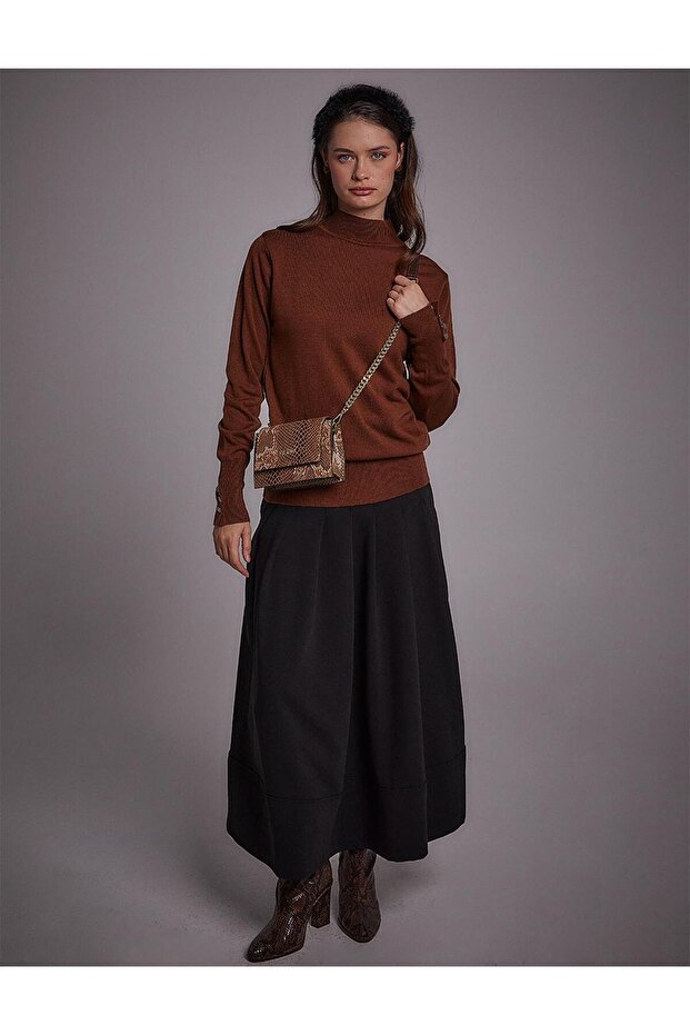 Basic Triko Bluz - 1