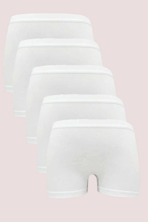 Women's 5-Piece Cotton Boxer Panties Women's Boxer