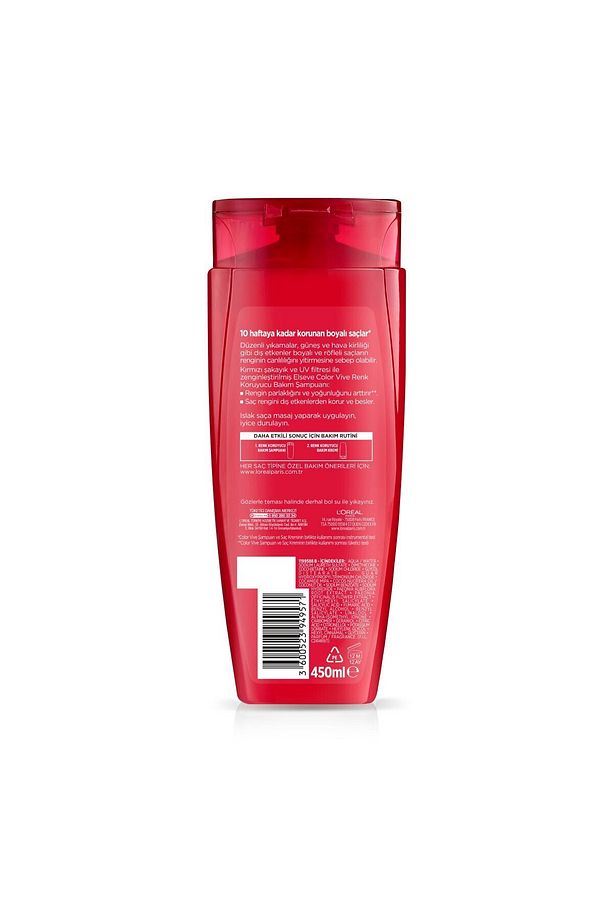 L'Oréal Paris Elseve Colorvive Renk Koruyucu Bakım Şampuanı 450 ml 2 Adet - 4